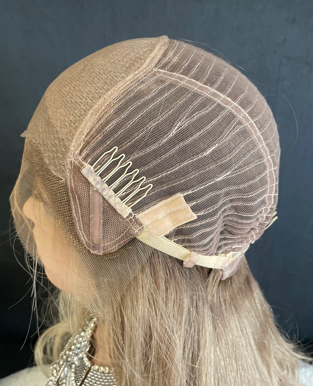 MARBELLA - Light Ash Blonde with Dark Ash Blonde Roots - HD Lace Wig – 100% Human Hair, Natural Hairline