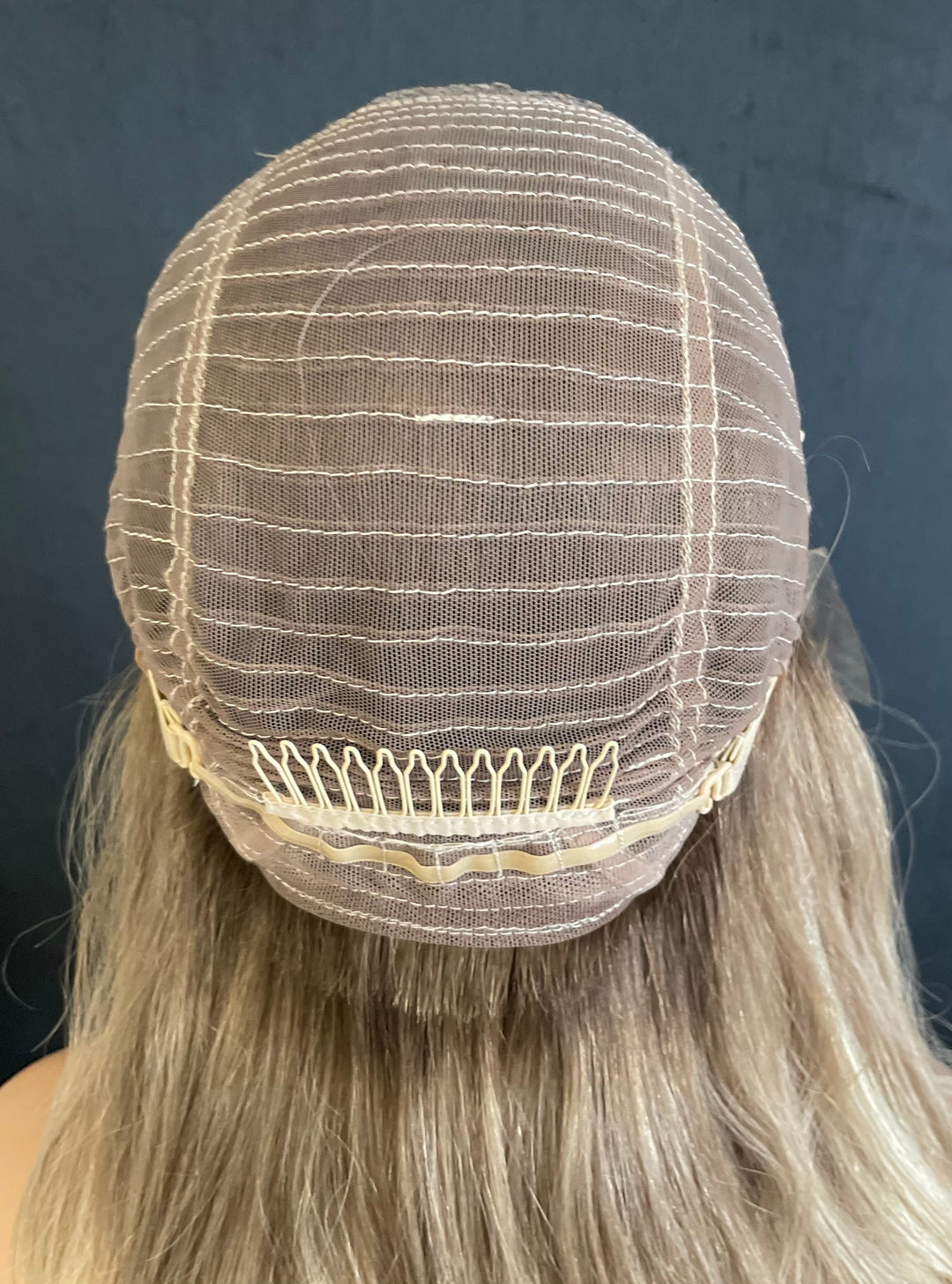MARBELLA - Light Ash Blonde with Dark Ash Blonde Roots - HD Lace Wig – 100% Human Hair, Natural Hairline