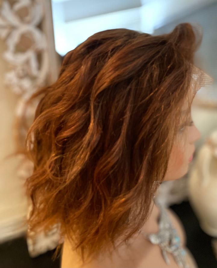 Budget Beauty Wigs Collection - Cute Auburn Bob Style Lace Front Wig