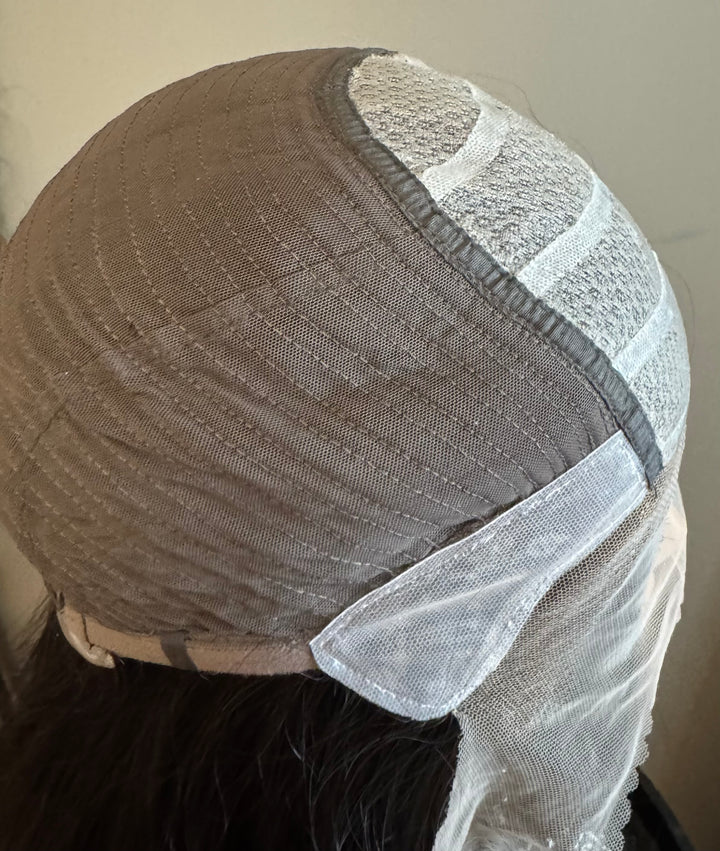 Silk Top Medical Cap Wigs- Dark Brown