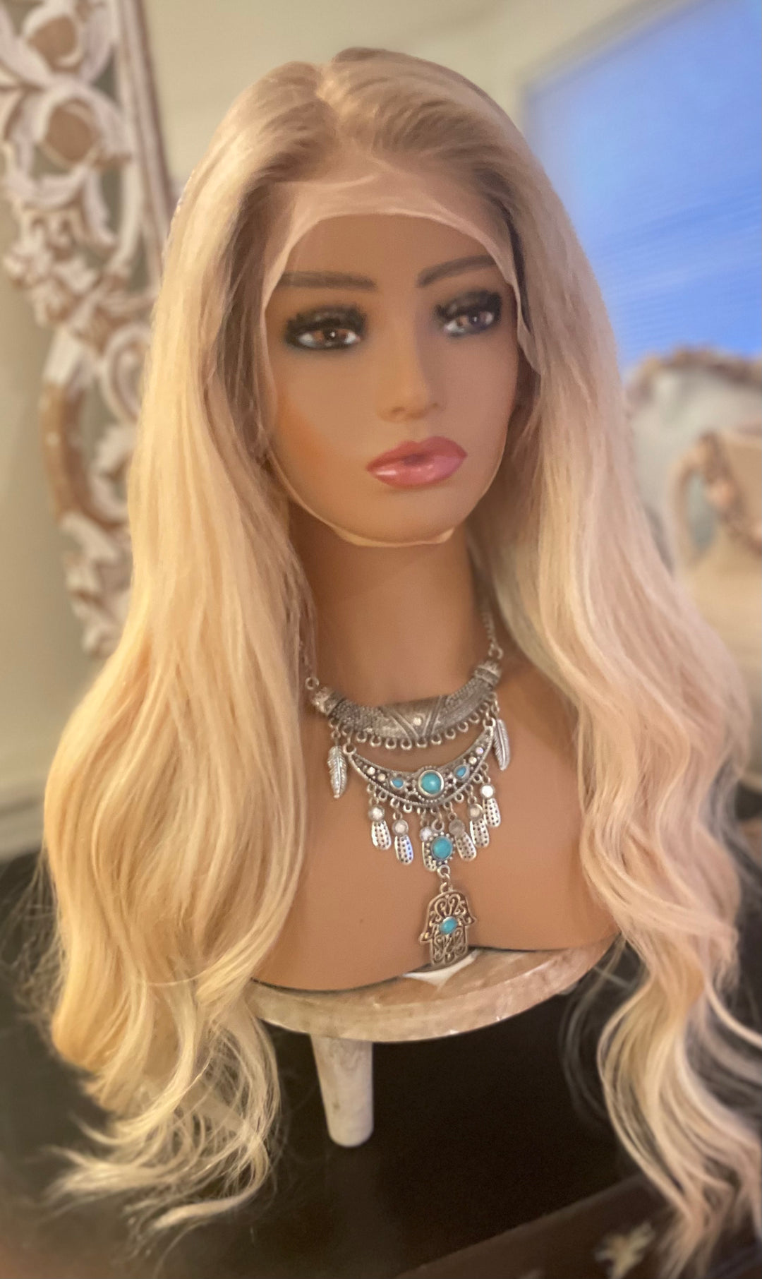 Lightly Rooted Light Blonde HD Lace Front Wig