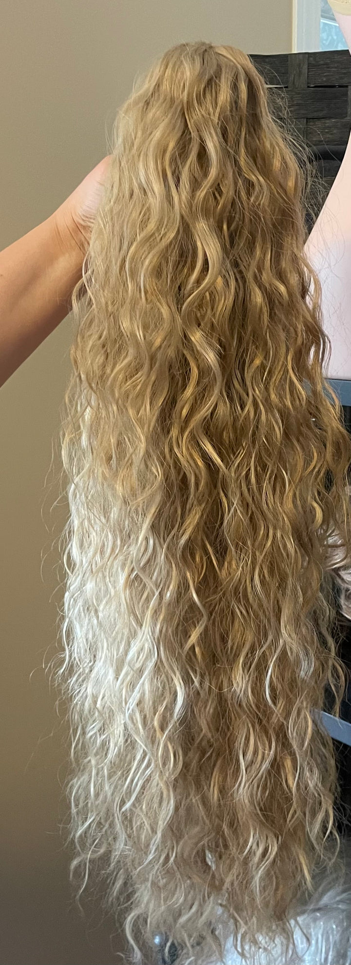 Ponytail Claw Clip - Remy Hair - 30” Loose Curl