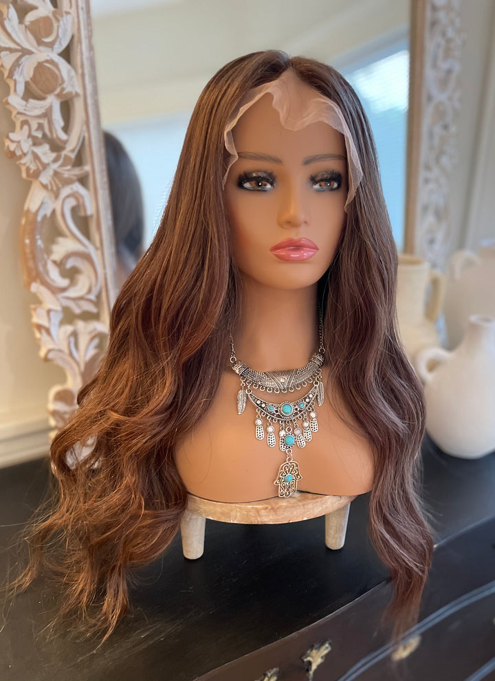 Auburn Brown Wig - HD Lace Front Wig