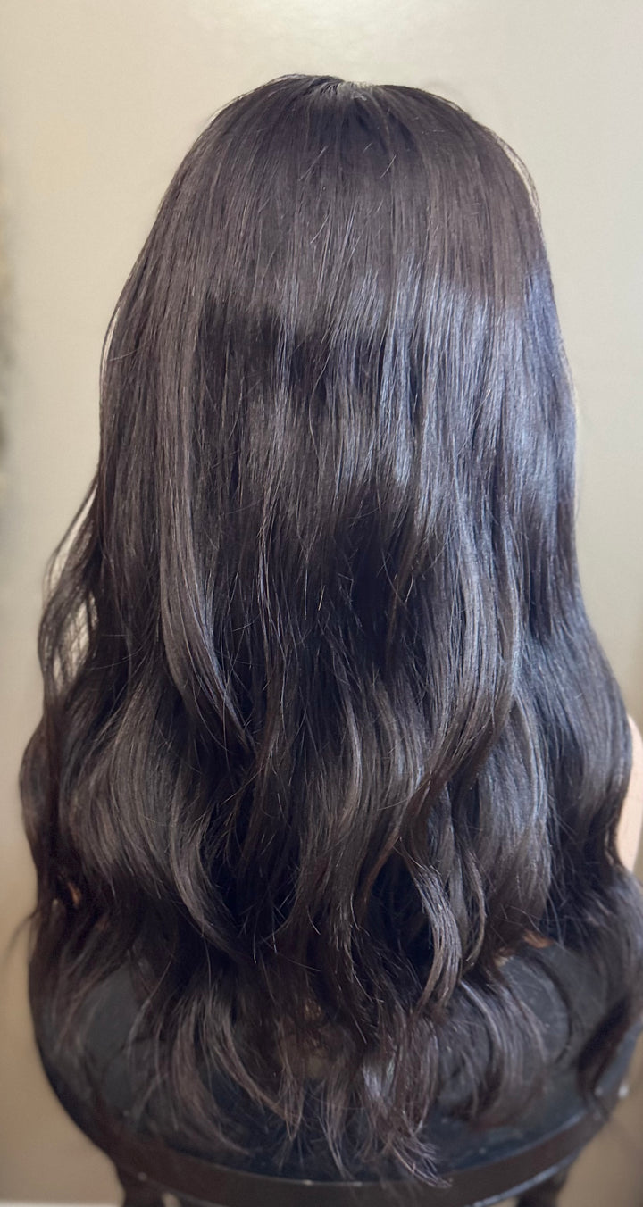 Silk Top Medical Cap Wigs- Dark Brown