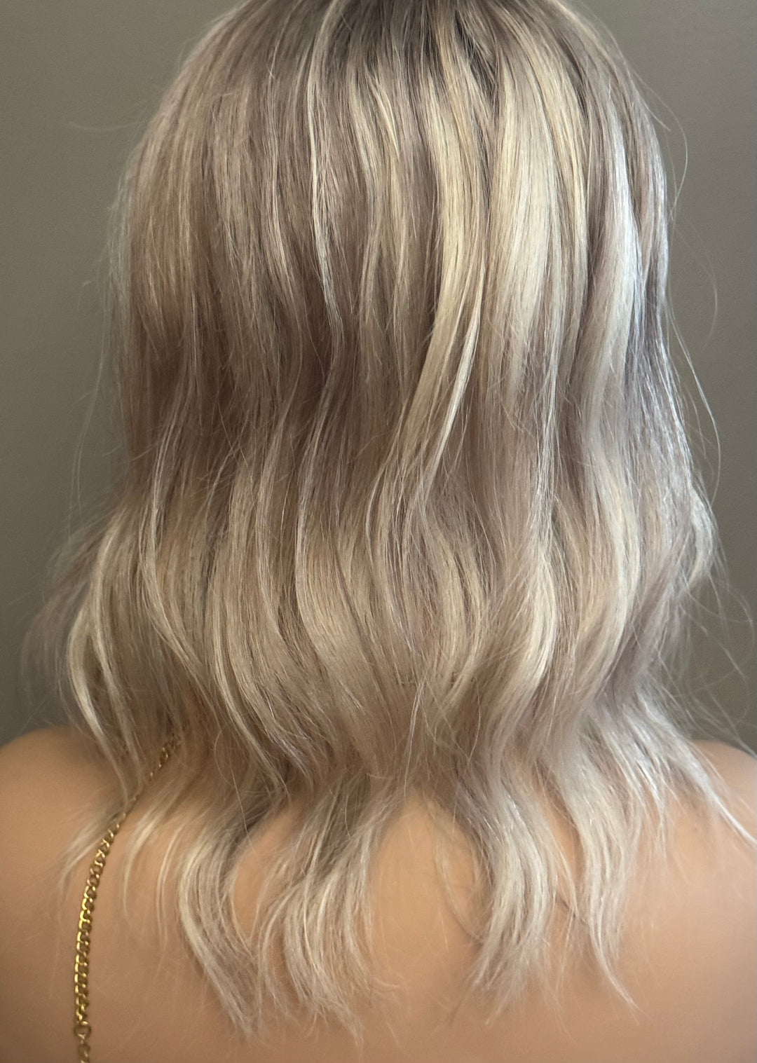 Mono Top - Full Volume Topper - European Human Hair - Ashy Light Brown/Blonde
