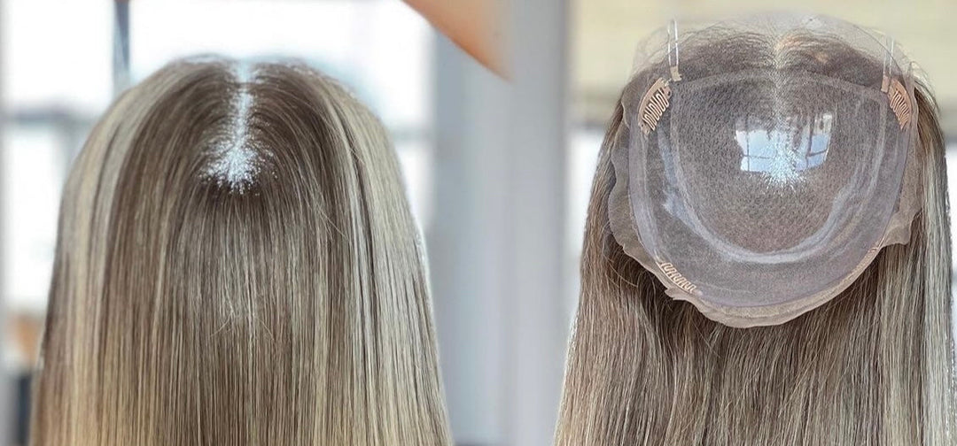 Full Lace Toppers                           Blonde Balayage                              8x8” Base - Mini Wig