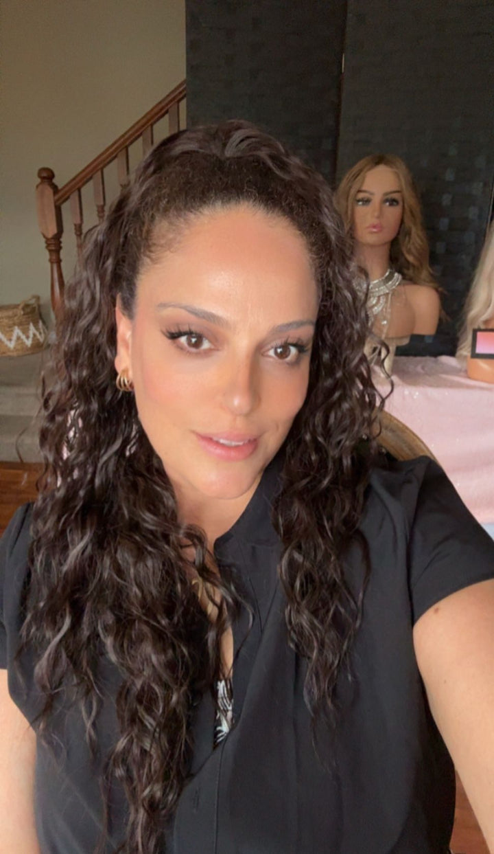 Ponytail Claw Clip - Remy Hair - 30” Loose Curl
