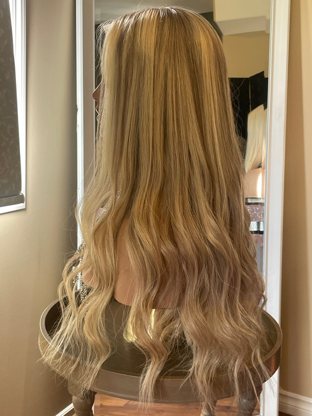 Luxury European Hair Lace Top Wig - Cool Dimensional Blonde