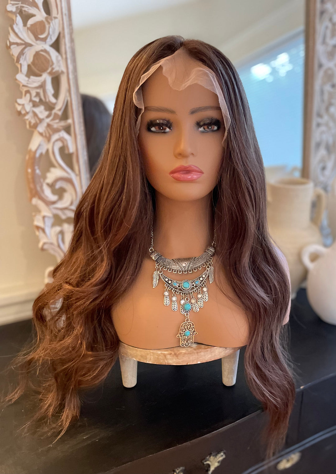 Auburn Brown Wig - HD Lace Front Wig