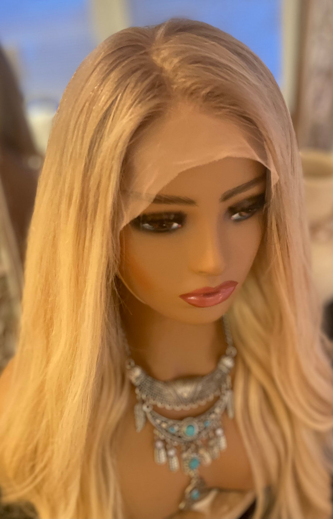 Lightly Rooted Light Blonde HD Lace Front Wig