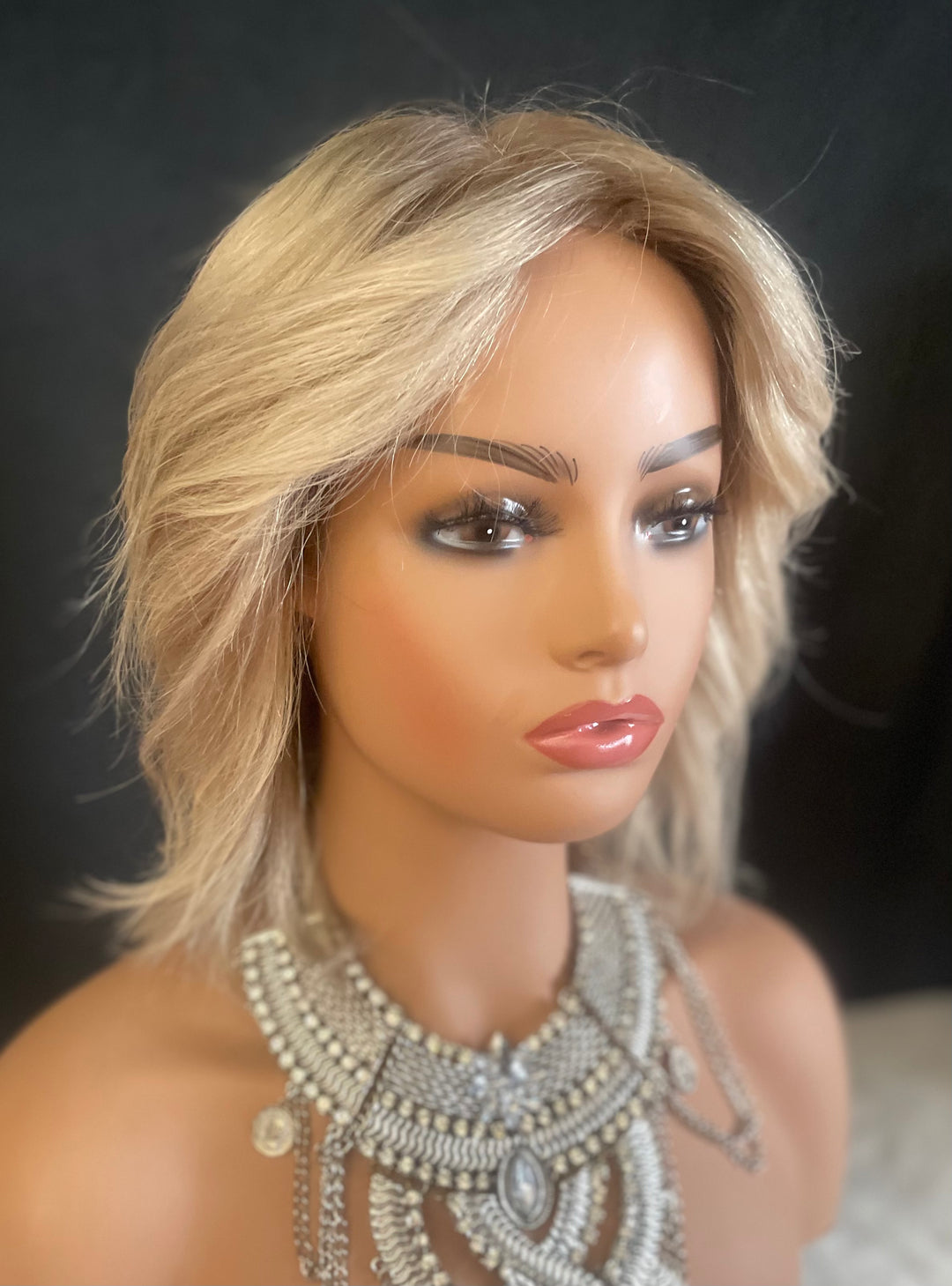 Cute Short Style Wig - Mono Base Cap