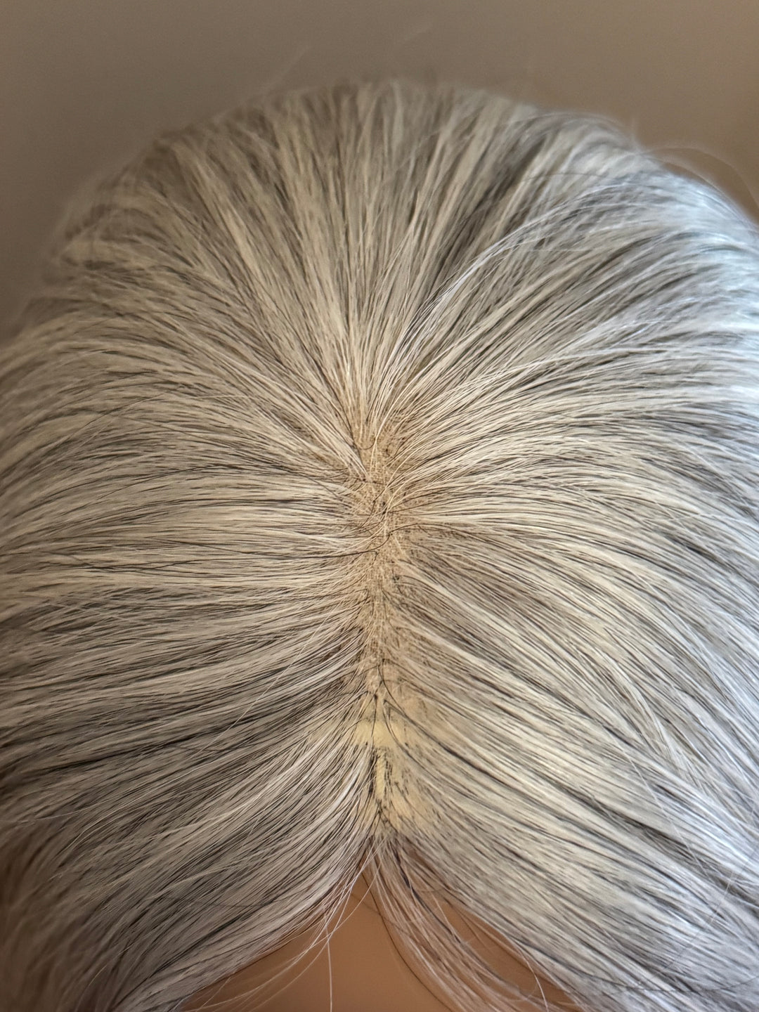Full Volume Hair Topper - Salt and Pepper Shade - 5x6.5" Mono Base - European Hair