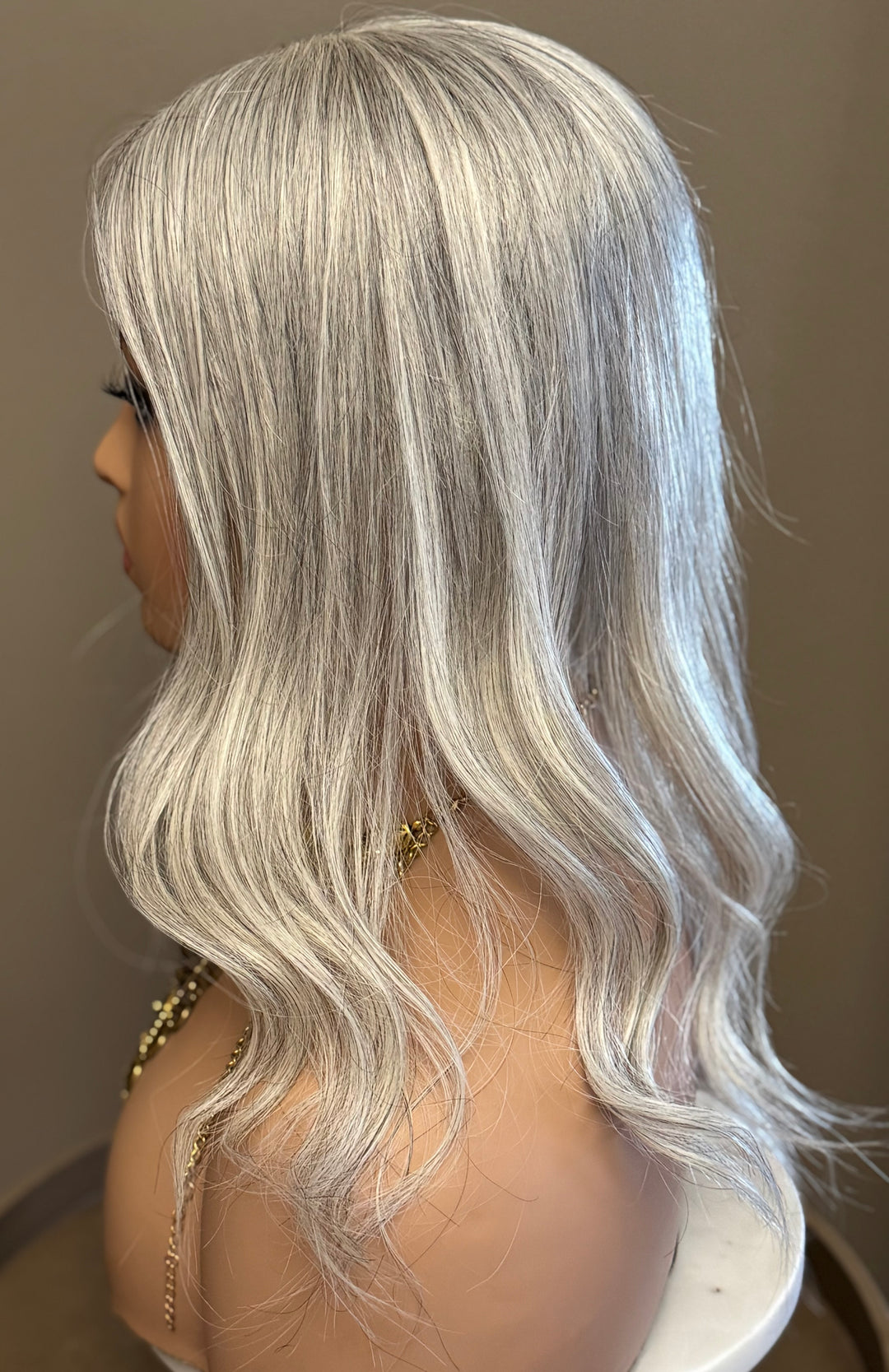 Full Volume Hair Topper - Salt and Pepper Shade - 5x6.5" Mono Base - European Hair