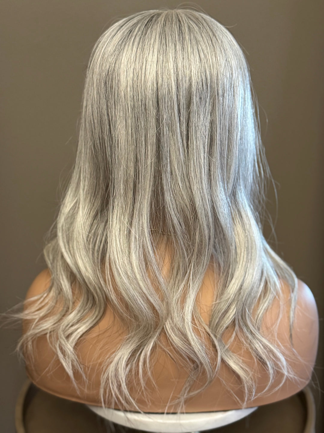 Full Volume Hair Topper - Salt and Pepper Shade - 5x6.5" Mono Base - European Hair