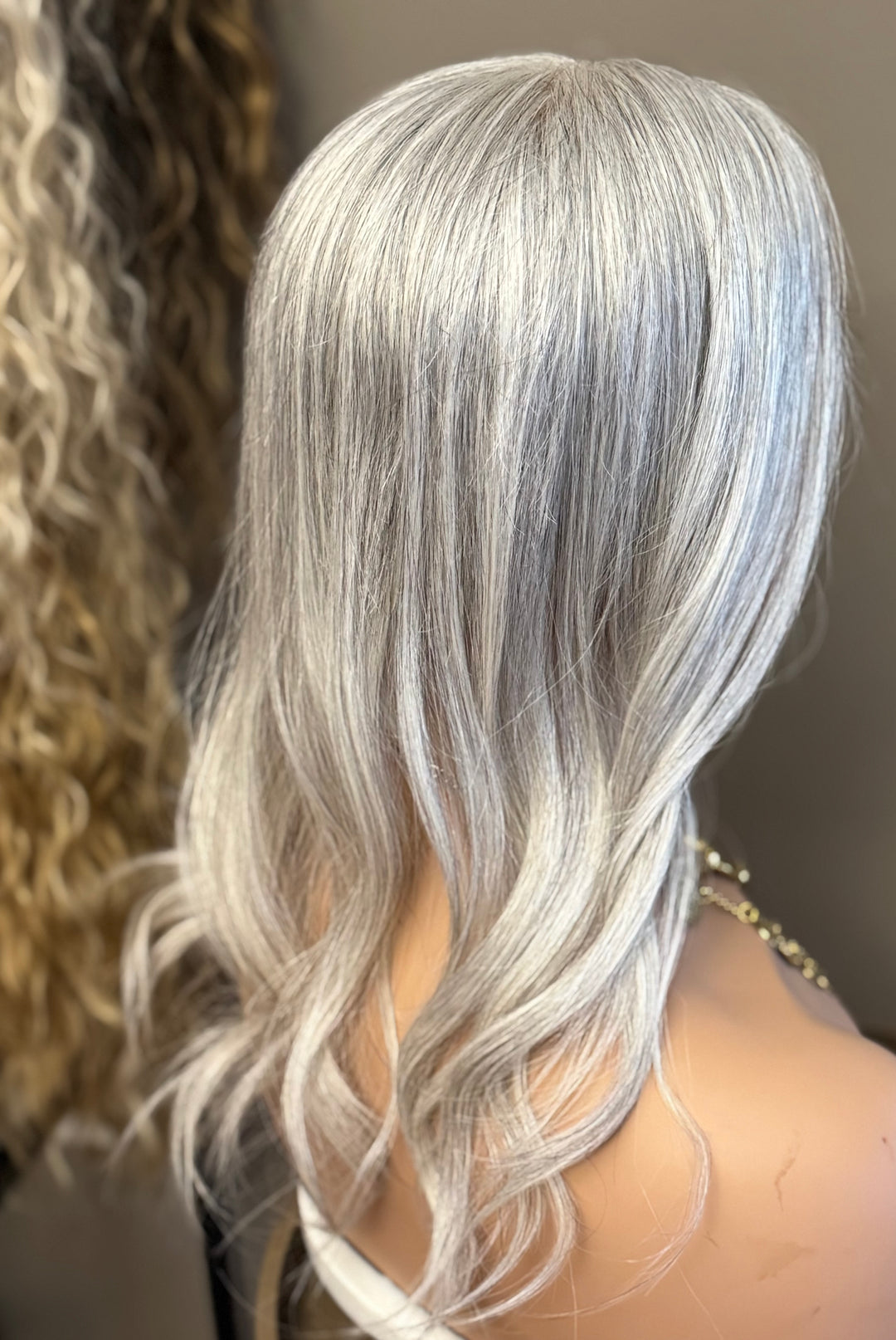 Full Volume Hair Topper - Salt and Pepper Shade - 5x6.5" Mono Base - European Hair