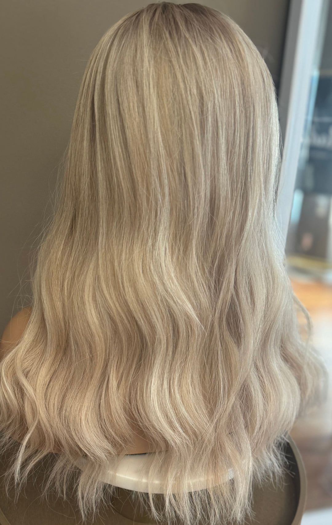 Silk Base Topper - Dimensional Cool Blonde with Shadow Root - European Hair