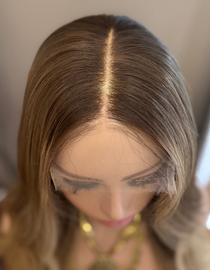 Dayna - Balayage Style - Light Brown with Warm Blonde Balayage - HD Lace Wig – 100% Human Hair, Natural Hairline