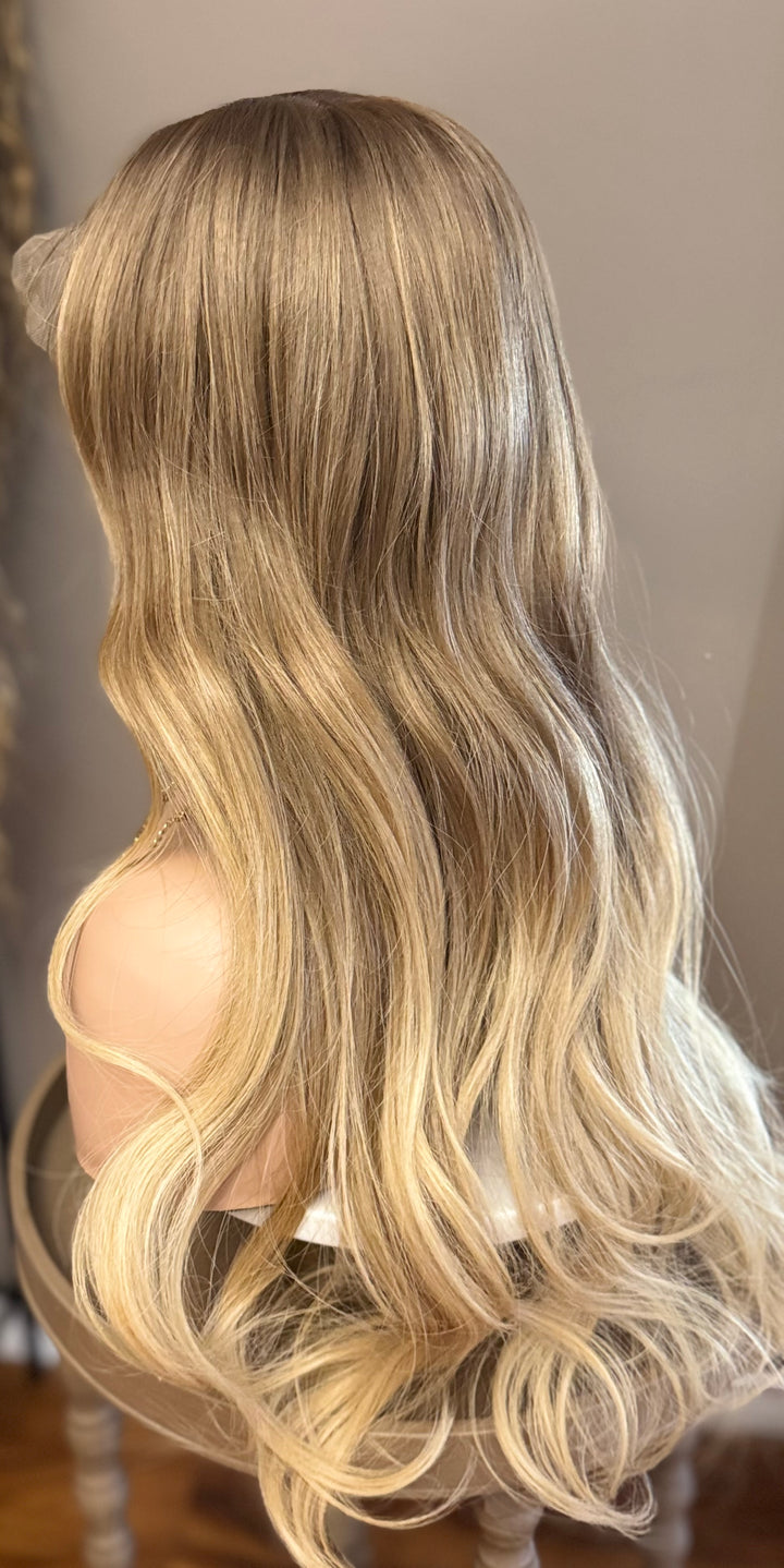 Dayna - Balayage Style - Light Brown with Warm Blonde Balayage - HD Lace Wig – 100% Human Hair, Natural Hairline