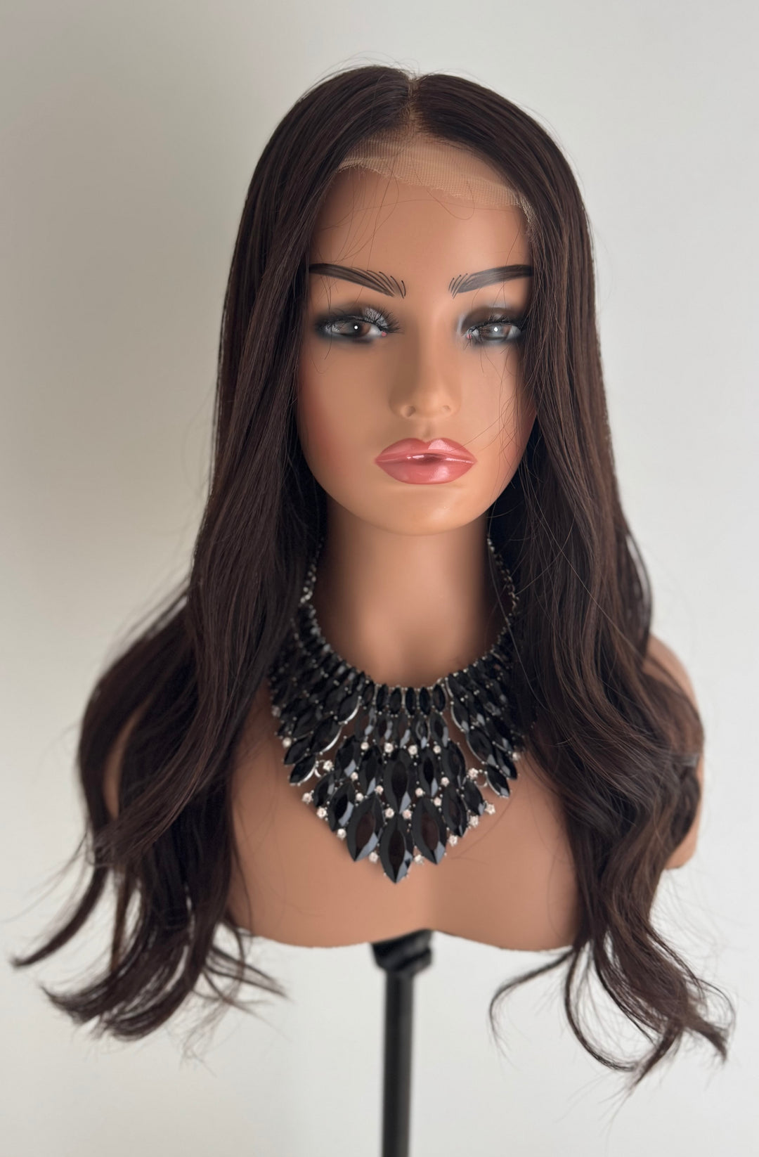 Dark Auburn Brown HD Lace Front Human Hair Wig