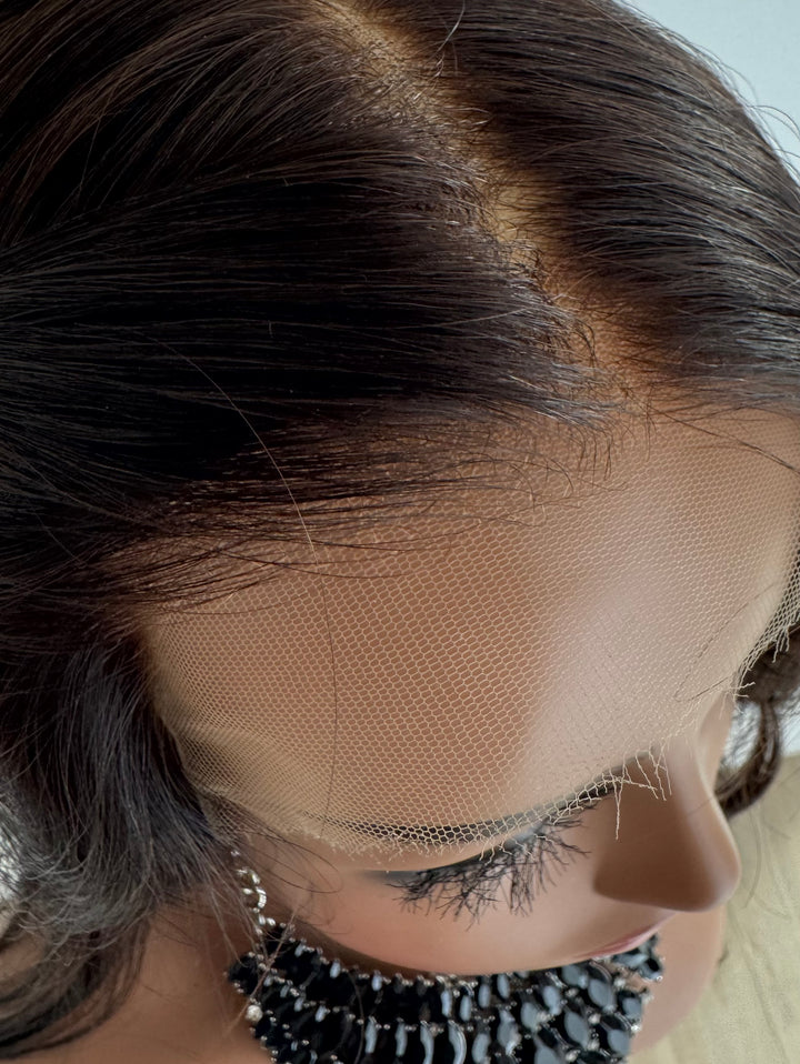 Dark Auburn Brown HD Lace Front Human Hair Wig