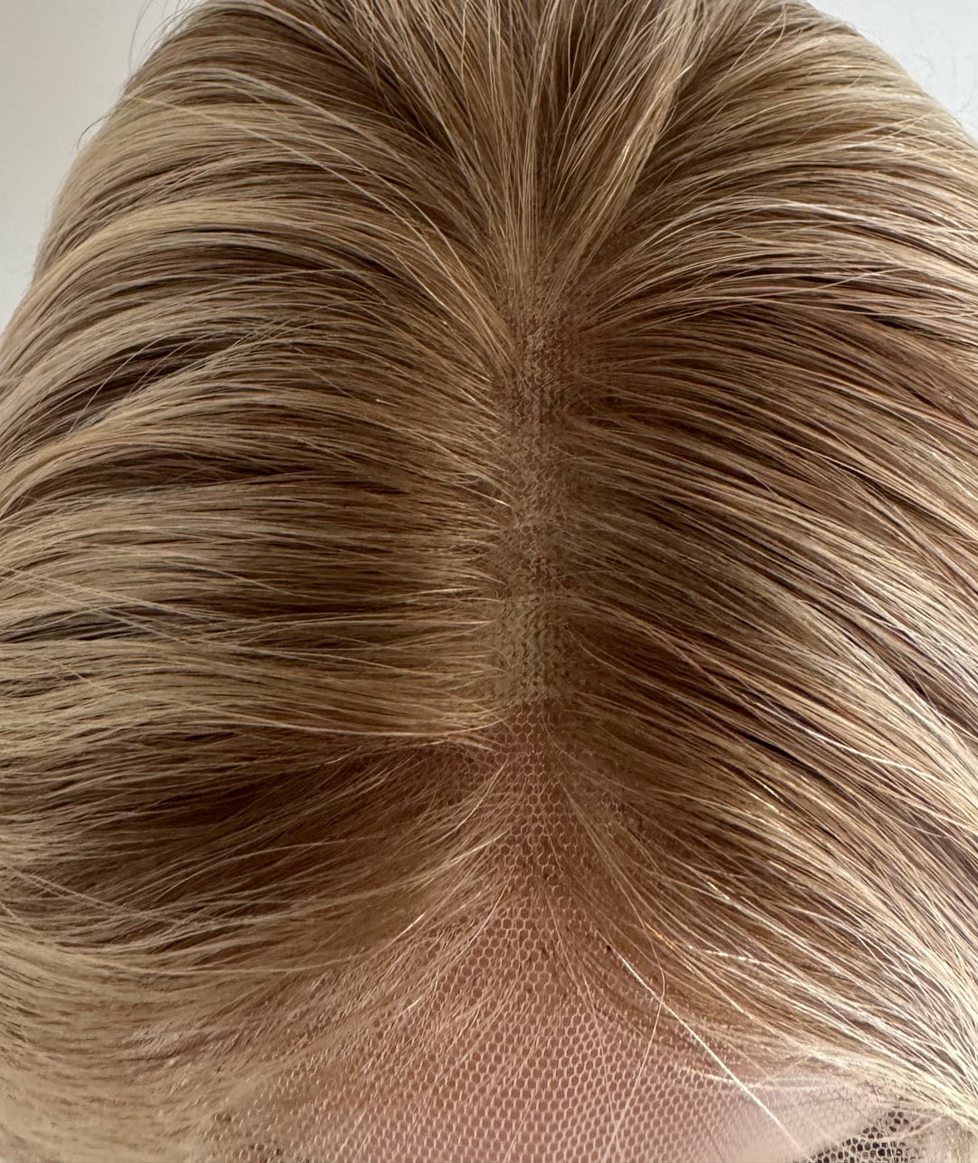 Lace Top with Wefts Topper - Honey Blonde Tones - 8" x 8" Base - 26"