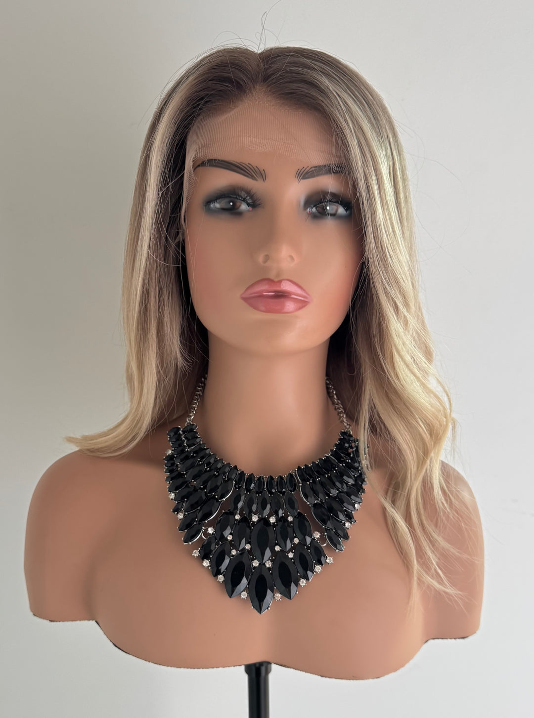 Warm Blonde Ombre HD Lace Front Human Hair Wig