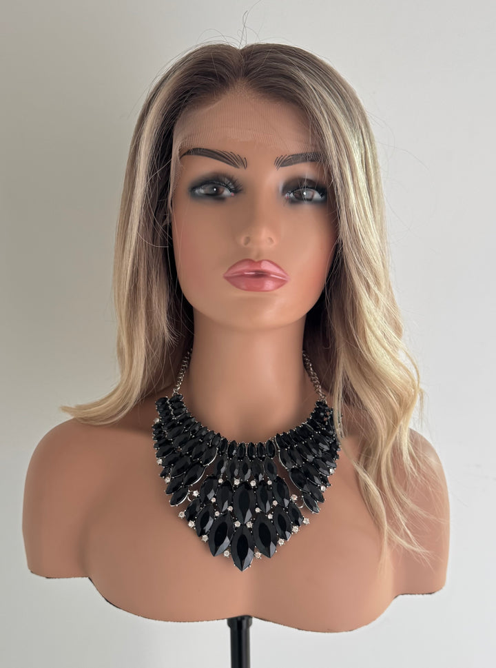 Warm Blonde Ombre HD Lace Front Human Hair Wig