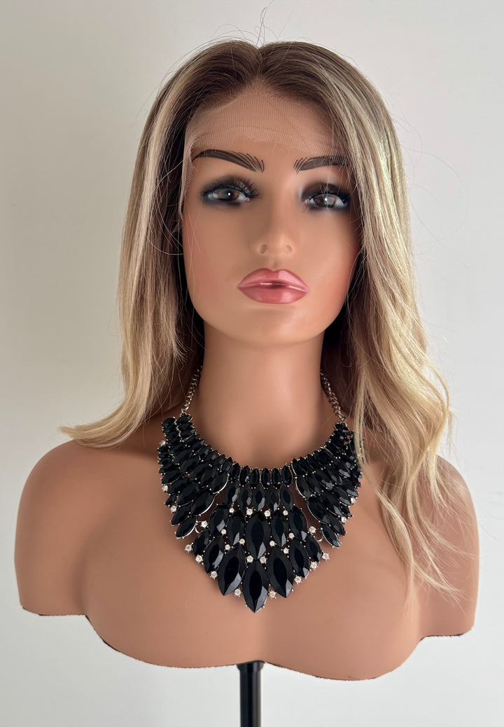 Warm Blonde Ombre HD Lace Front Human Hair Wig