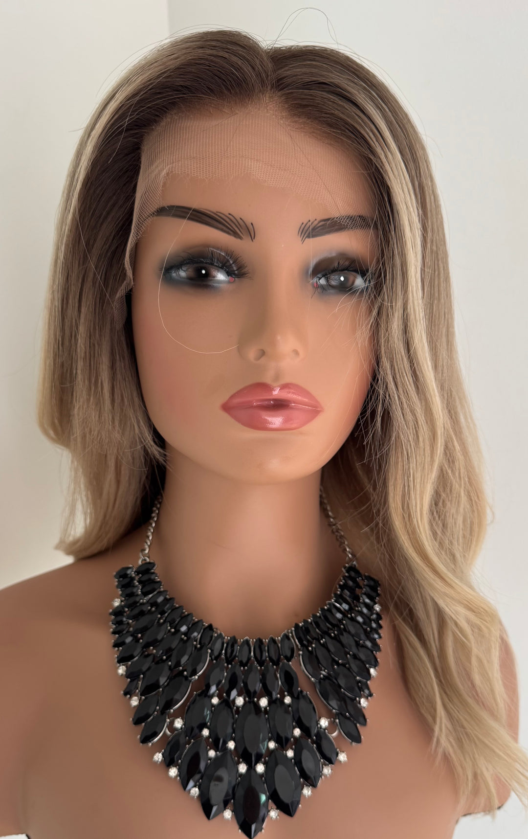 Warm Blonde Ombre HD Lace Front Human Hair Wig