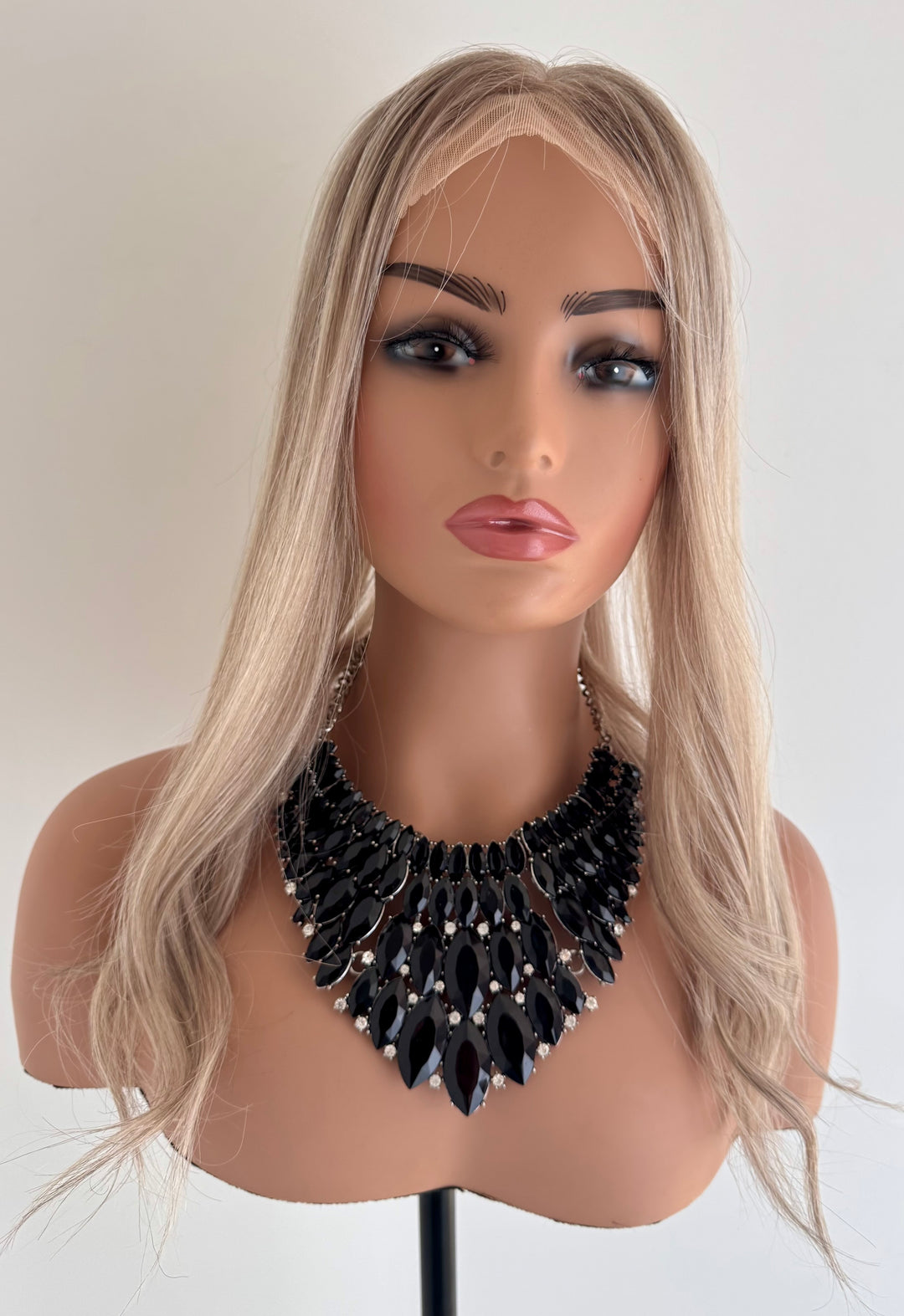 Silk Base Lace Front Topper - Cool Ash Blonde - 5.5" x 6" Base - !6"