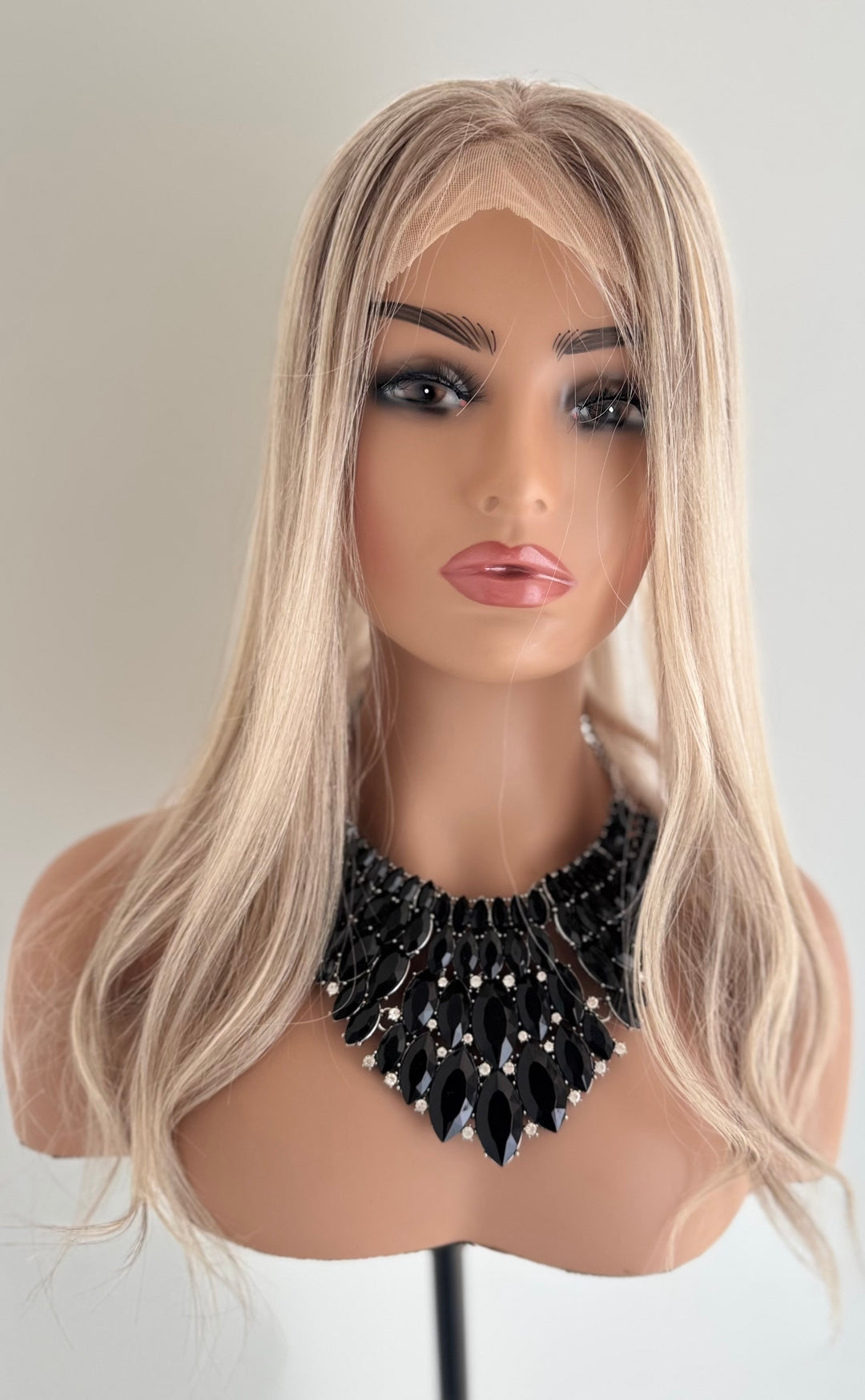 Silk Base Lace Front Topper - Cool Ash Blonde - 5.5" x 6" Base - !6"