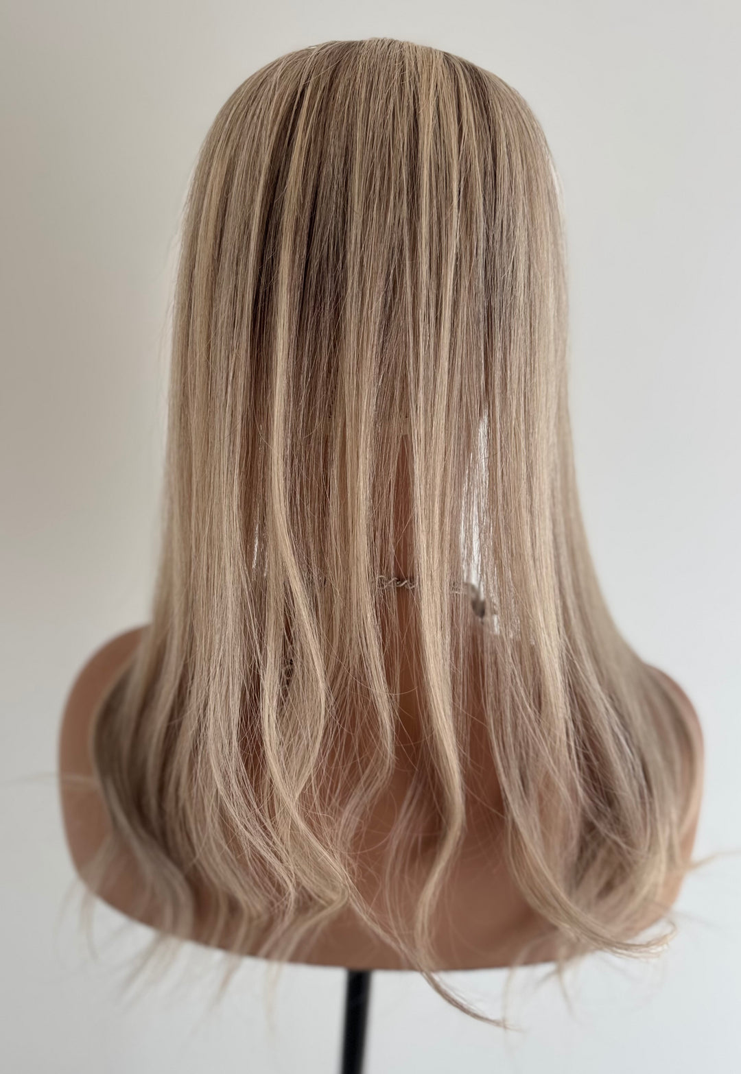Silk Base Lace Front Topper - Cool Ash Blonde - 5.5" x 6" Base - !6"