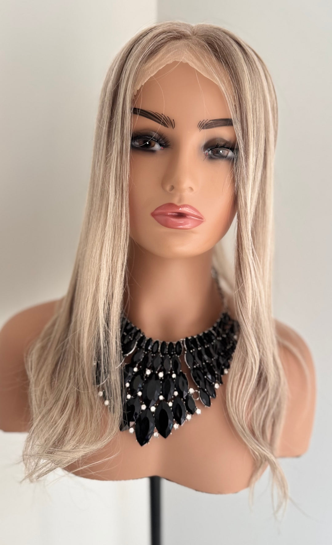 Silk Base Lace Front Topper - Cool Ash Blonde - 5.5" x 6" Base - !6"