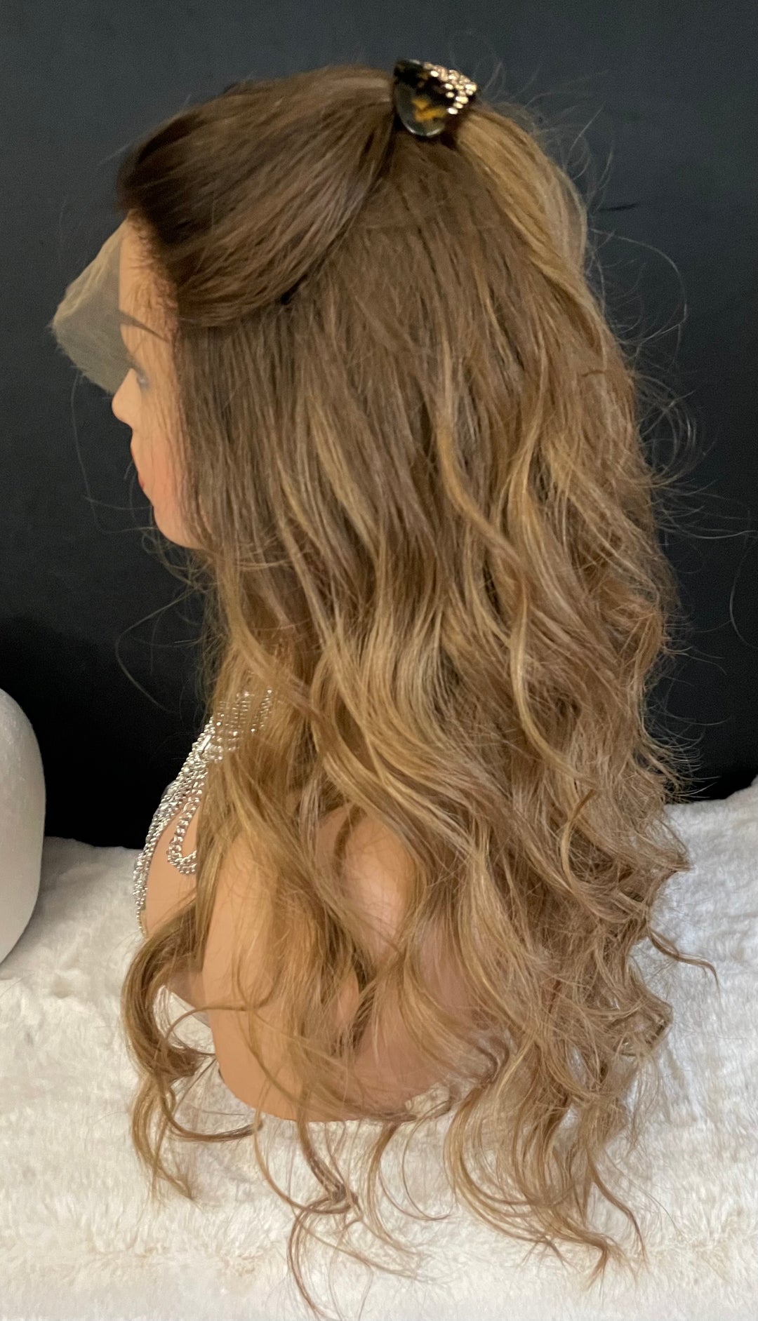 NADIA - Dark Blonde with Medium Brown Roots - HD Lace Wig – 100% Human Hair, Natural Hairline