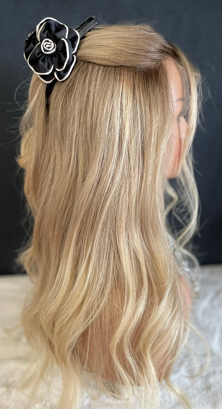 MARBELLA - Light Ash Blonde with Dark Ash Blonde Roots - HD Lace Wig – 100% Human Hair, Natural Hairline