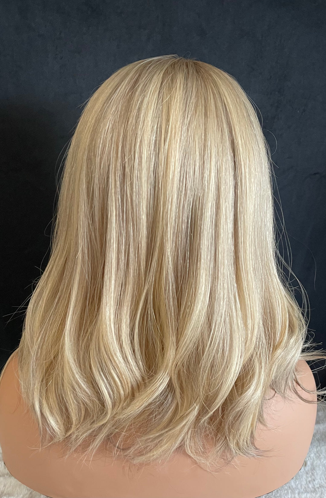 LACE-TOP WIG - Light Blonde with Shadow Roots - 100% Luxury European Hair