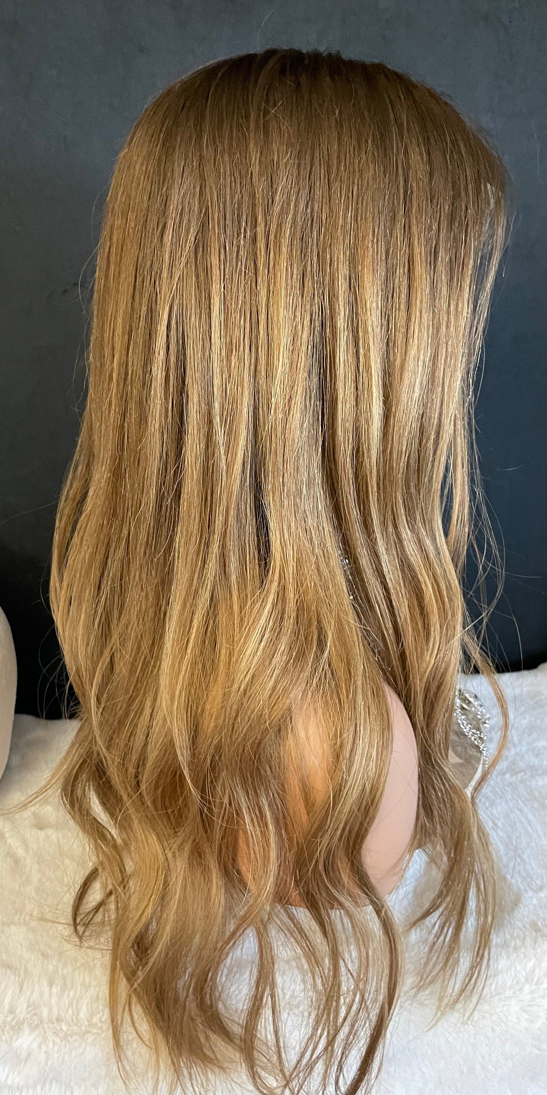 NADIA - Dark Blonde with Medium Brown Roots - HD Lace Wig – 100% Human Hair, Natural Hairline