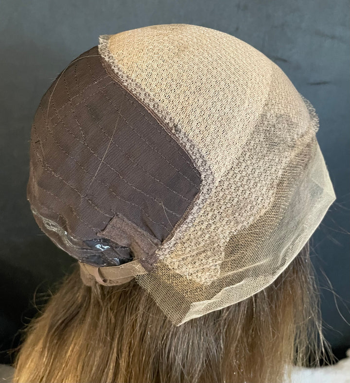 NADIA - Dark Blonde with Medium Brown Roots - HD Lace Wig – 100% Human Hair, Natural Hairline