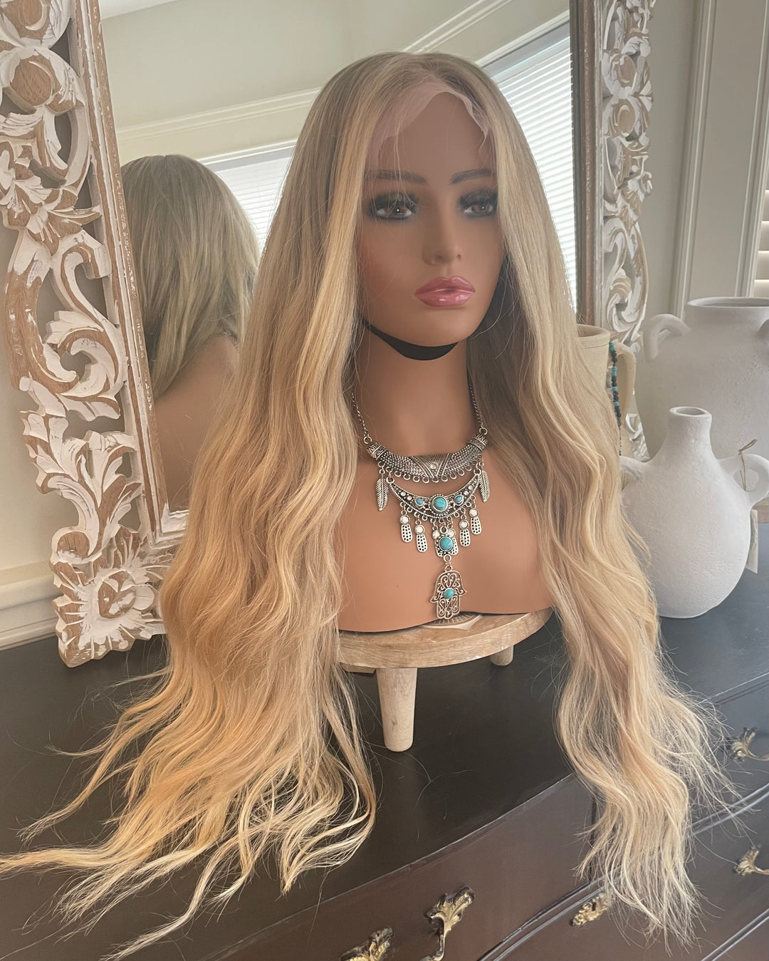 DAISY - Balayage Style - Dark Blonde/Warm Blonde - HD Lace Wig – 100% Human Hair, Natural Hairline