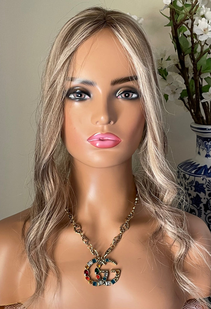 3x5 " Mono Base Topper -Light Volume - Light Cool Blonde & Lowlights