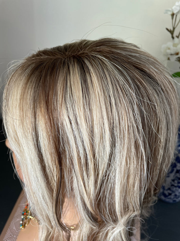 3x5 " Mono Base Topper -Light Volume - Light Cool Blonde & Lowlights