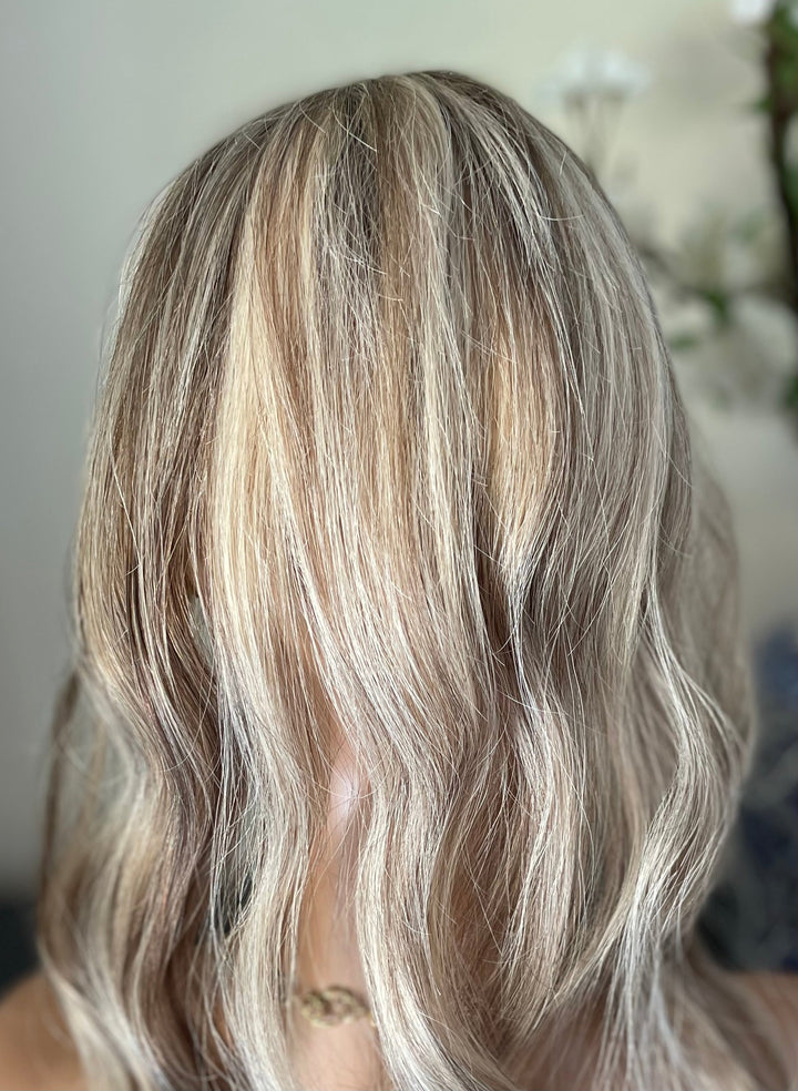 3x5 " Mono Base Topper -Light Volume - Light Cool Blonde & Lowlights