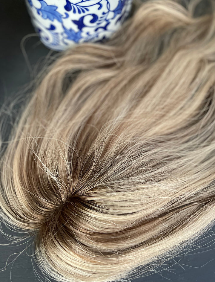 3x5 " Mono Base Topper -Light Volume - Light Cool Blonde & Lowlights