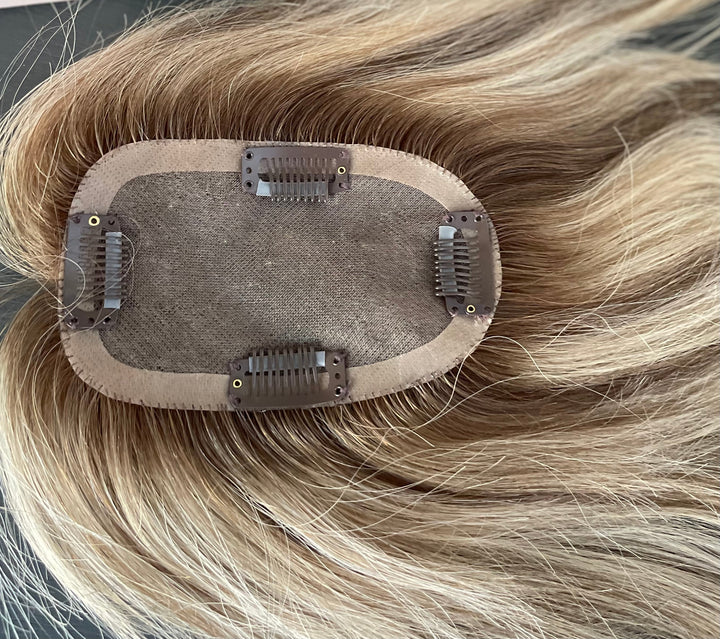 3x5 " Mono Base Topper -Light Volume - Light Cool Blonde & Lowlights