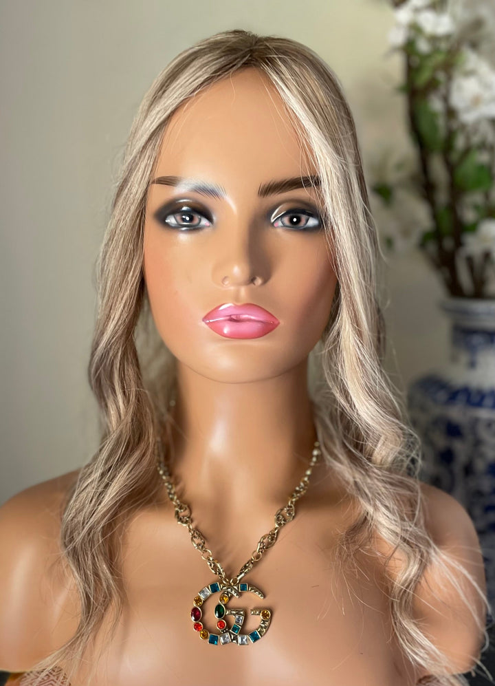 3x5 " Mono Base Topper -Light Volume - Light Cool Blonde & Lowlights