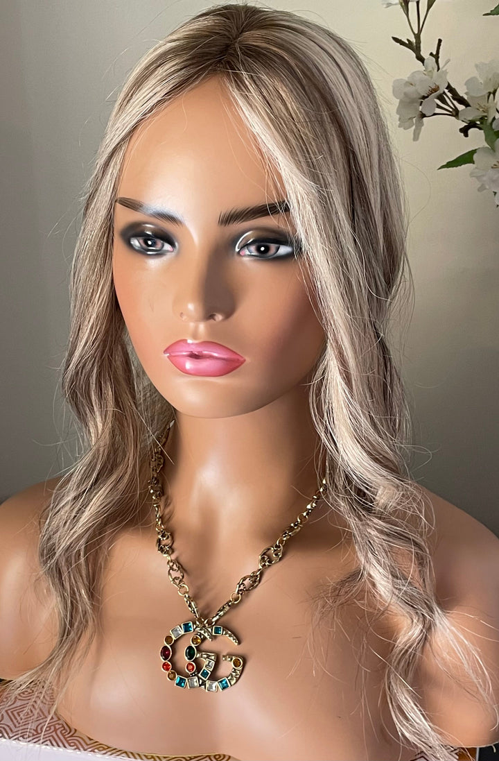 3x5 " Mono Base Topper -Light Volume - Light Cool Blonde & Lowlights