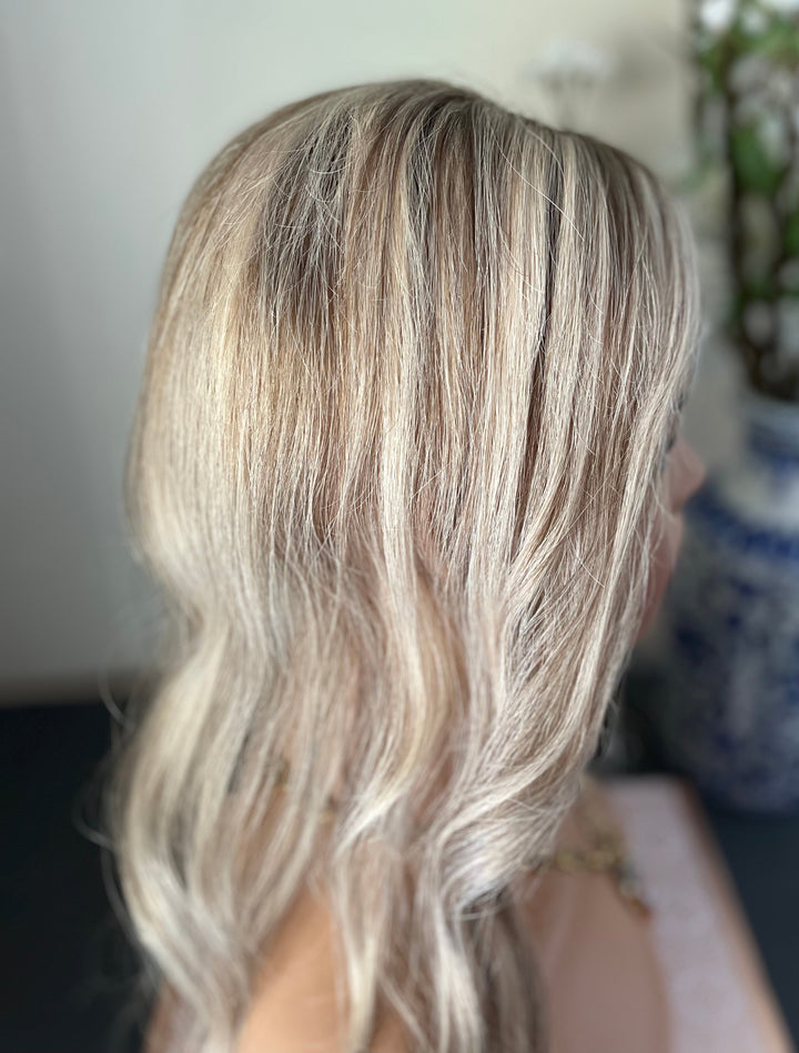 3x5 " Mono Base Topper -Light Volume - Light Cool Blonde & Lowlights