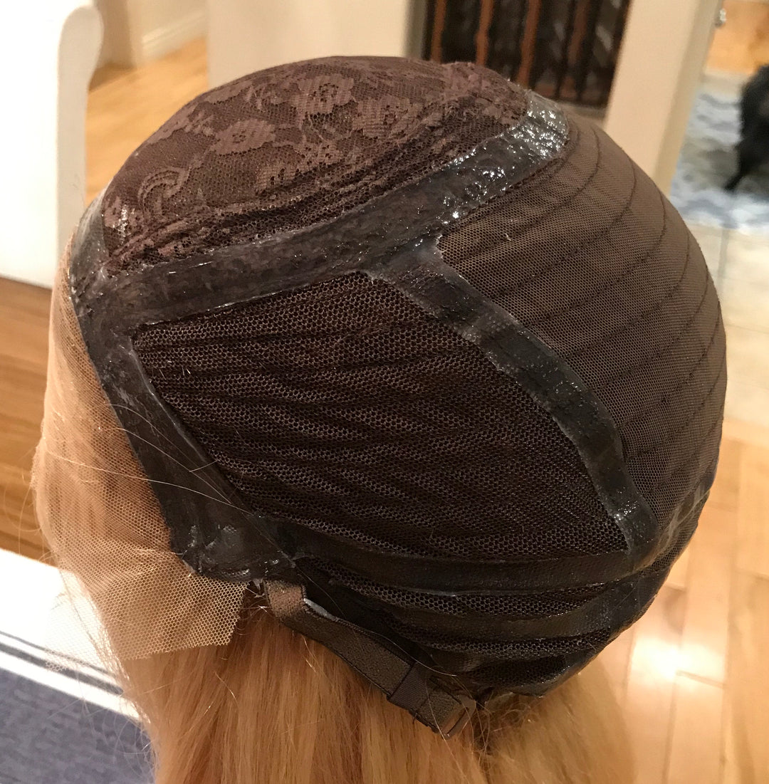 Silk Top Medical Cap Wig with Silicon Strips