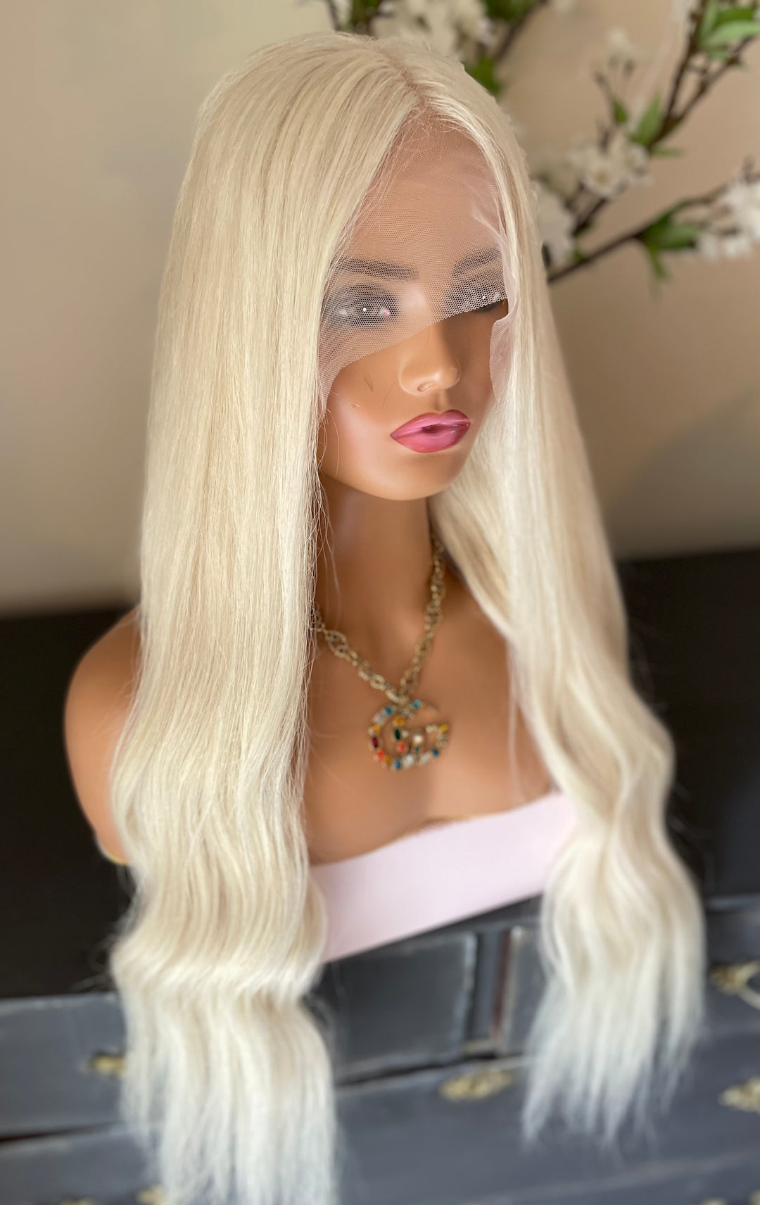 SUZY - Platinum Blonde - HD Lace Wig – 100% Human Hair, Natural Hairline