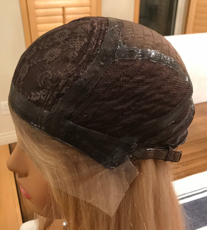 Silk Top Medical Cap Wig with Silicon Strips